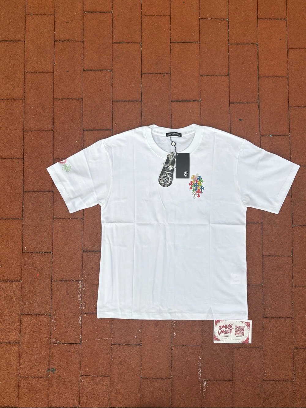 Chrome hearts White Graphic Crewneck Short-Sleeve T-Shirt